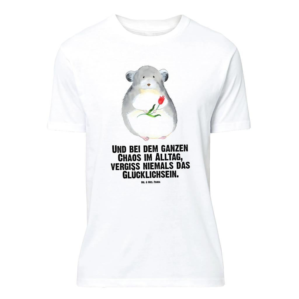 T-Shirt Standard Chinchilla Blume T-Shirt, Shirt, Tshirt, Lustiges T-Shirt, T-Shirt mit Spruch, Party, Junggesellenabschied, Jubiläum, Geburstag, Herrn, Damen, Männer, Frauen, Schlafshirt, Nachthemd, Sprüche, Tiermotive, Gute Laune, lustige Sprüche, Tiere, Chinchilla, Chinchillas, Liebeskummer, Kummer, Depressionen, traurig sein, Chaos, Glücklichsein, Büro, Büroalltag