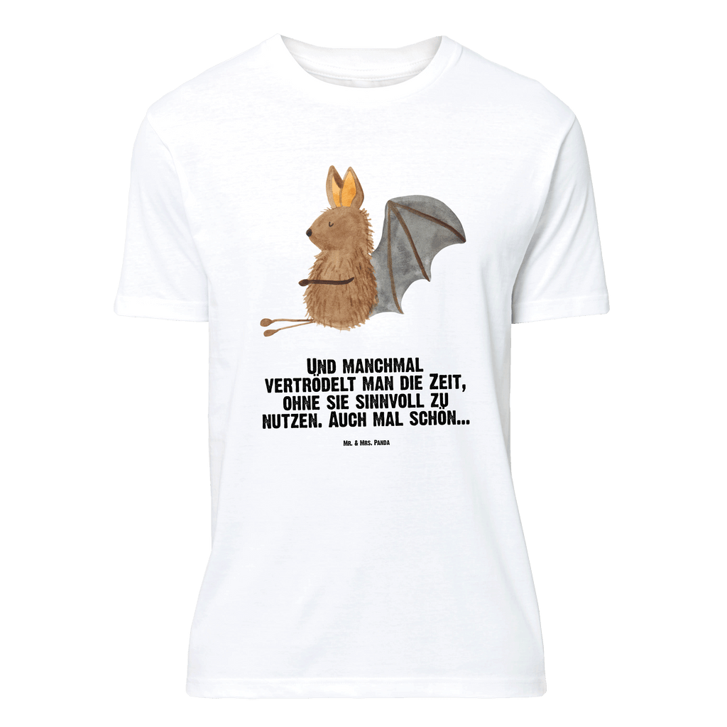 T-Shirt Standard Fledermaus Sitzen T-Shirt, Shirt, Tshirt, Lustiges T-Shirt, T-Shirt mit Spruch, Party, Junggesellenabschied, Jubiläum, Geburstag, Herrn, Damen, Männer, Frauen, Schlafshirt, Nachthemd, Sprüche, Tiermotive, Gute Laune, lustige Sprüche, Tiere, Fledermaus, Fledermäuse, Motivation, entspannen