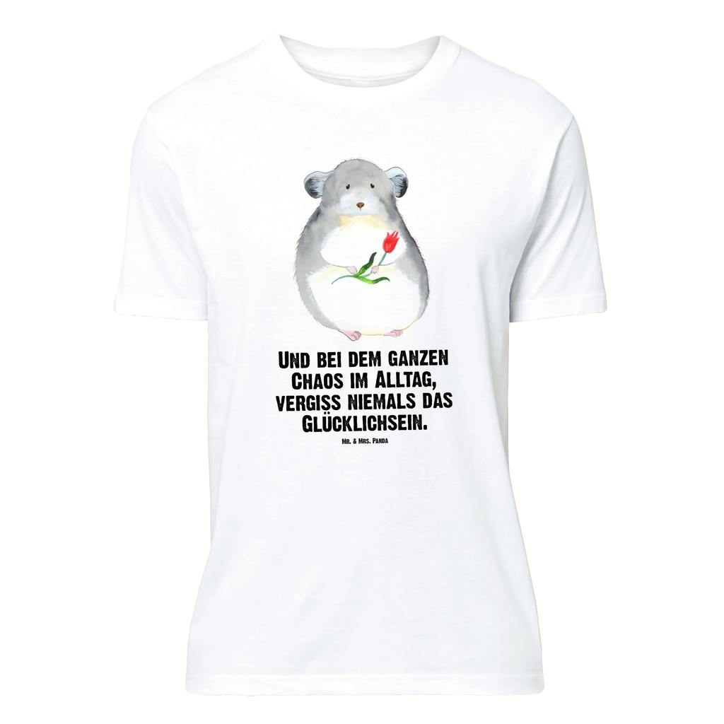 T-Shirt Standard Chinchilla Blume T-Shirt, Shirt, Tshirt, Lustiges T-Shirt, T-Shirt mit Spruch, Party, Junggesellenabschied, Jubiläum, Geburstag, Herrn, Damen, Männer, Frauen, Schlafshirt, Nachthemd, Sprüche, Tiermotive, Gute Laune, lustige Sprüche, Tiere, Chinchilla, Chinchillas, Liebeskummer, Kummer, Depressionen, traurig sein, Chaos, Glücklichsein, Büro, Büroalltag