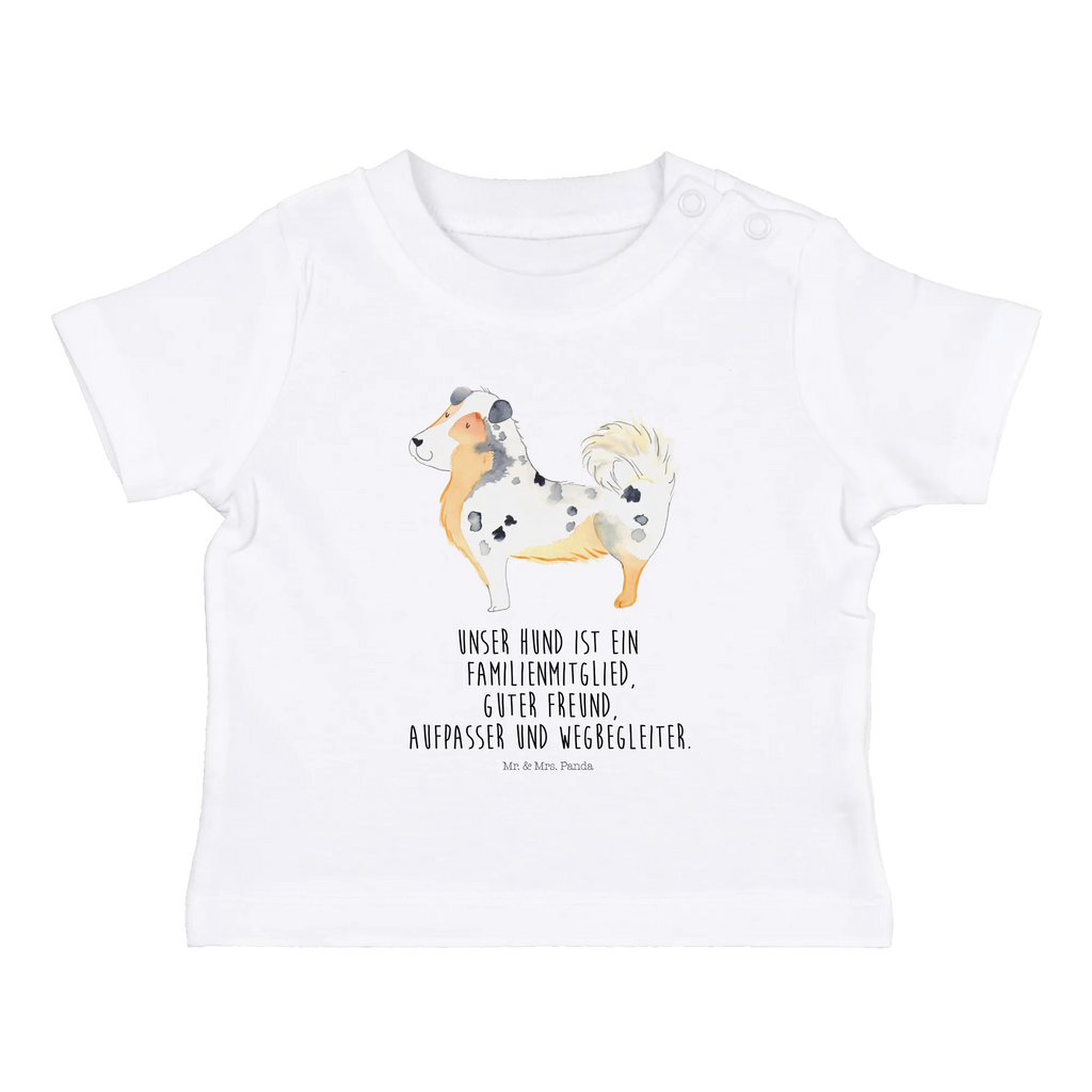 Organic Baby Shirt Hund Australien Shepherd Baby T-Shirt, Jungen Baby T-Shirt, Mädchen Baby T-Shirt, Shirt, Hund, Hundemotiv, Haustier, Hunderasse, Tierliebhaber, Hundebesitzer, Sprüche, Australien Shepherd, Shepherd, Hundeliebe, Familienhund, Spruch