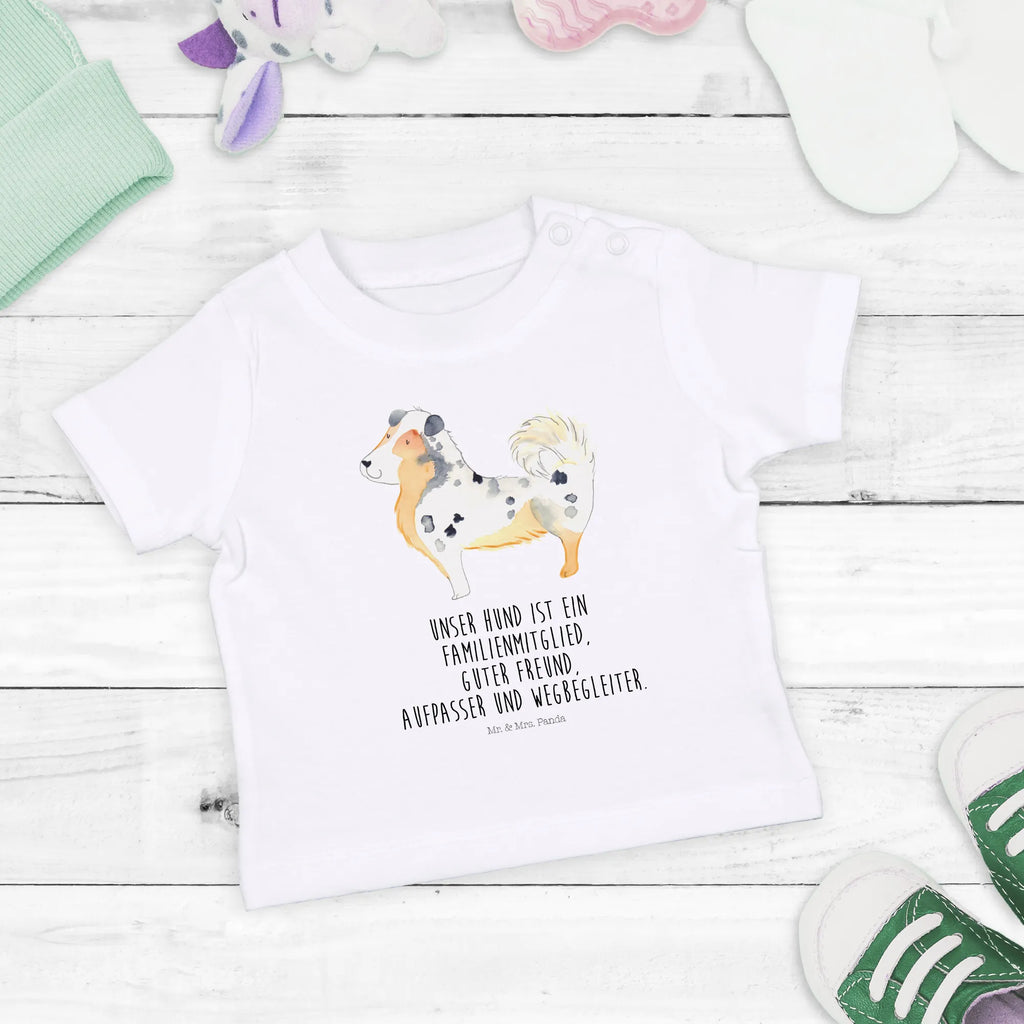 Organic Baby Shirt Hund Australien Shepherd Baby T-Shirt, Jungen Baby T-Shirt, Mädchen Baby T-Shirt, Shirt, Hund, Hundemotiv, Haustier, Hunderasse, Tierliebhaber, Hundebesitzer, Sprüche, Australien Shepherd, Shepherd, Hundeliebe, Familienhund, Spruch