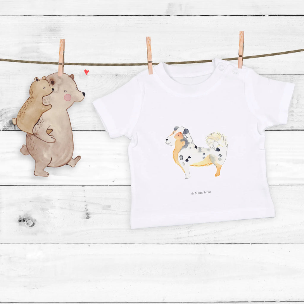 Organic Baby Shirt Hund Australien Shepherd Baby T-Shirt, Jungen Baby T-Shirt, Mädchen Baby T-Shirt, Shirt, Hund, Hundemotiv, Haustier, Hunderasse, Tierliebhaber, Hundebesitzer, Sprüche, Australien Shepherd, Shepherd, Hundeliebe, Familienhund, Spruch