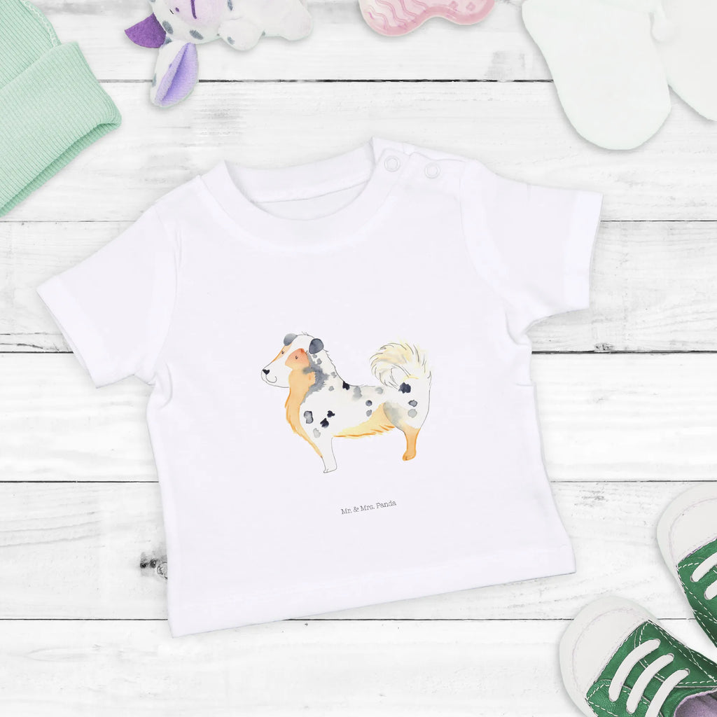 Organic Baby Shirt Hund Australien Shepherd Baby T-Shirt, Jungen Baby T-Shirt, Mädchen Baby T-Shirt, Shirt, Hund, Hundemotiv, Haustier, Hunderasse, Tierliebhaber, Hundebesitzer, Sprüche, Australien Shepherd, Shepherd, Hundeliebe, Familienhund, Spruch