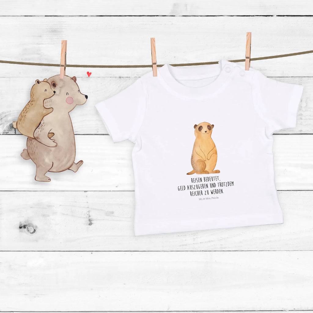 Organic Baby Shirt Erdmännchen Baby T-Shirt, Jungen Baby T-Shirt, Mädchen Baby T-Shirt, Shirt, Afrika, Wildtiere, Erdmännchen, Reisen, Spruch, Weltreise, Afrikareise, Roadtrip, Traveling