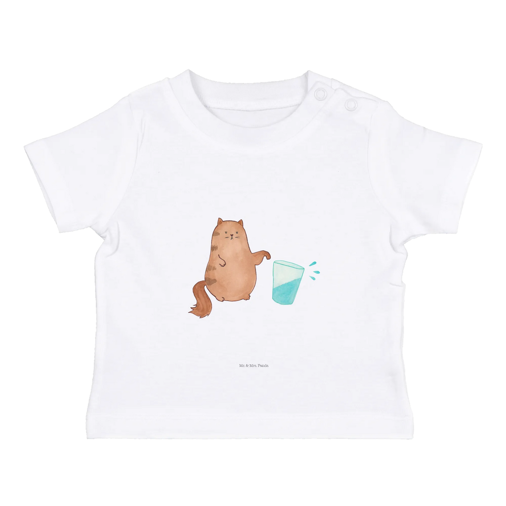 Organic Baby Shirt Katze Wasserglas Baby T-Shirt, Jungen Baby T-Shirt, Mädchen Baby T-Shirt, Shirt, Katze, Katzenmotiv, Katzenfan, Katzendeko, Katzenfreund, Katzenliebhaber, Katzenprodukte, Katzenartikel, Katzenaccessoires, Katzensouvenirs, Katzenliebhaberprodukte, Katzenmotive, Katzen, Kater, Mietze, Cat, Cats, Katzenhalter, Katzenbesitzerin, Haustier, Wasser, Glas