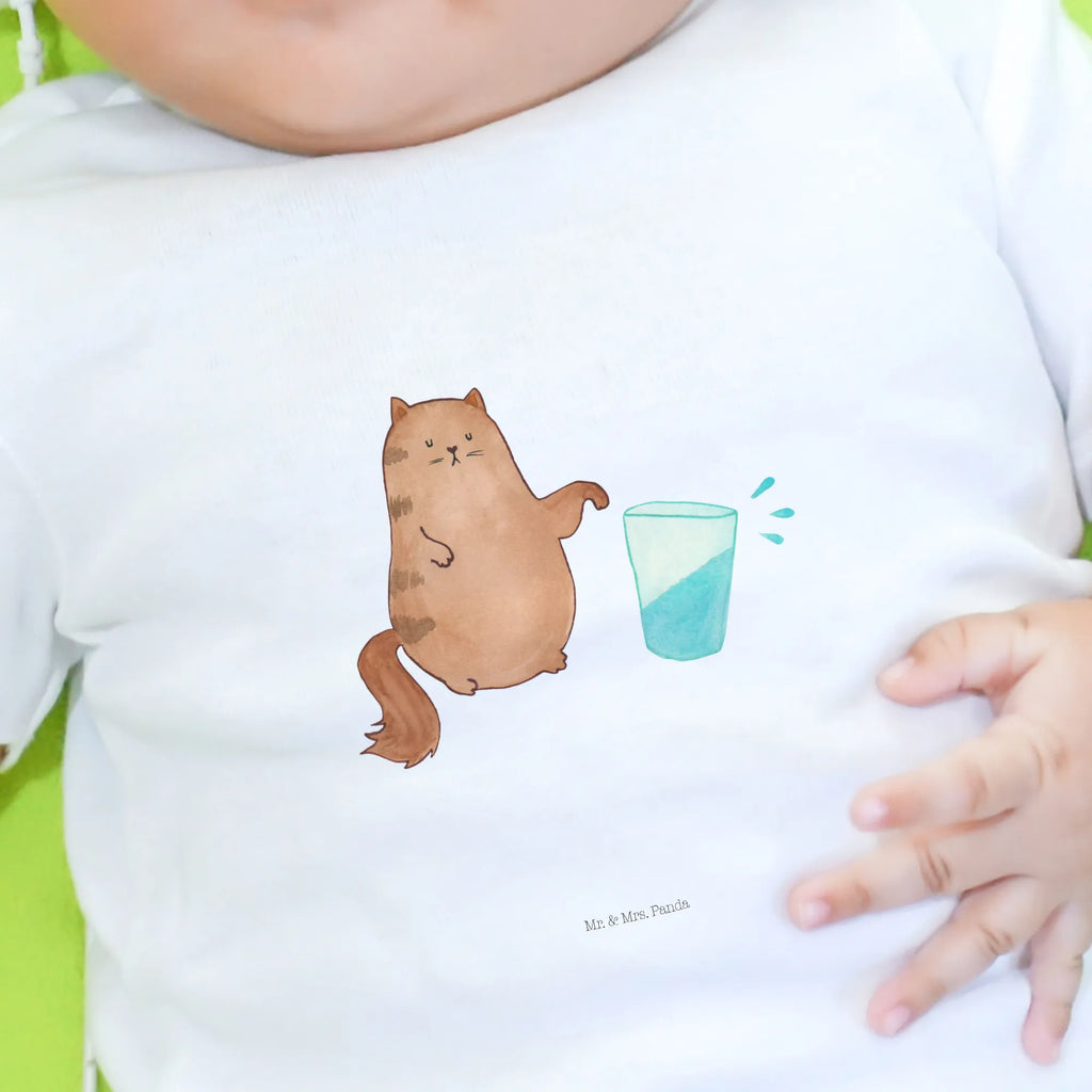 Organic Baby Shirt Katze Wasserglas Baby T-Shirt, Jungen Baby T-Shirt, Mädchen Baby T-Shirt, Shirt, Katze, Katzenmotiv, Katzenfan, Katzendeko, Katzenfreund, Katzenliebhaber, Katzenprodukte, Katzenartikel, Katzenaccessoires, Katzensouvenirs, Katzenliebhaberprodukte, Katzenmotive, Katzen, Kater, Mietze, Cat, Cats, Katzenhalter, Katzenbesitzerin, Haustier, Wasser, Glas