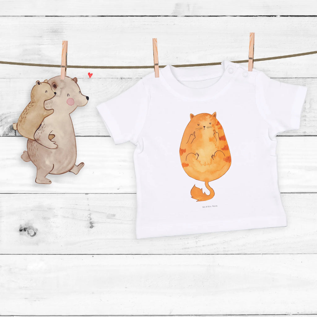 Organic Baby Shirt Katze Mittelfinger Baby T-Shirt, Jungen Baby T-Shirt, Mädchen Baby T-Shirt, Shirt, Katze, Katzenmotiv, Katzenfan, Katzendeko, Katzenfreund, Katzenliebhaber, Katzenprodukte, Katzenartikel, Katzenaccessoires, Katzensouvenirs, Katzenliebhaberprodukte, Katzenmotive, Katzen, Kater, Mietze, Cat, Cats