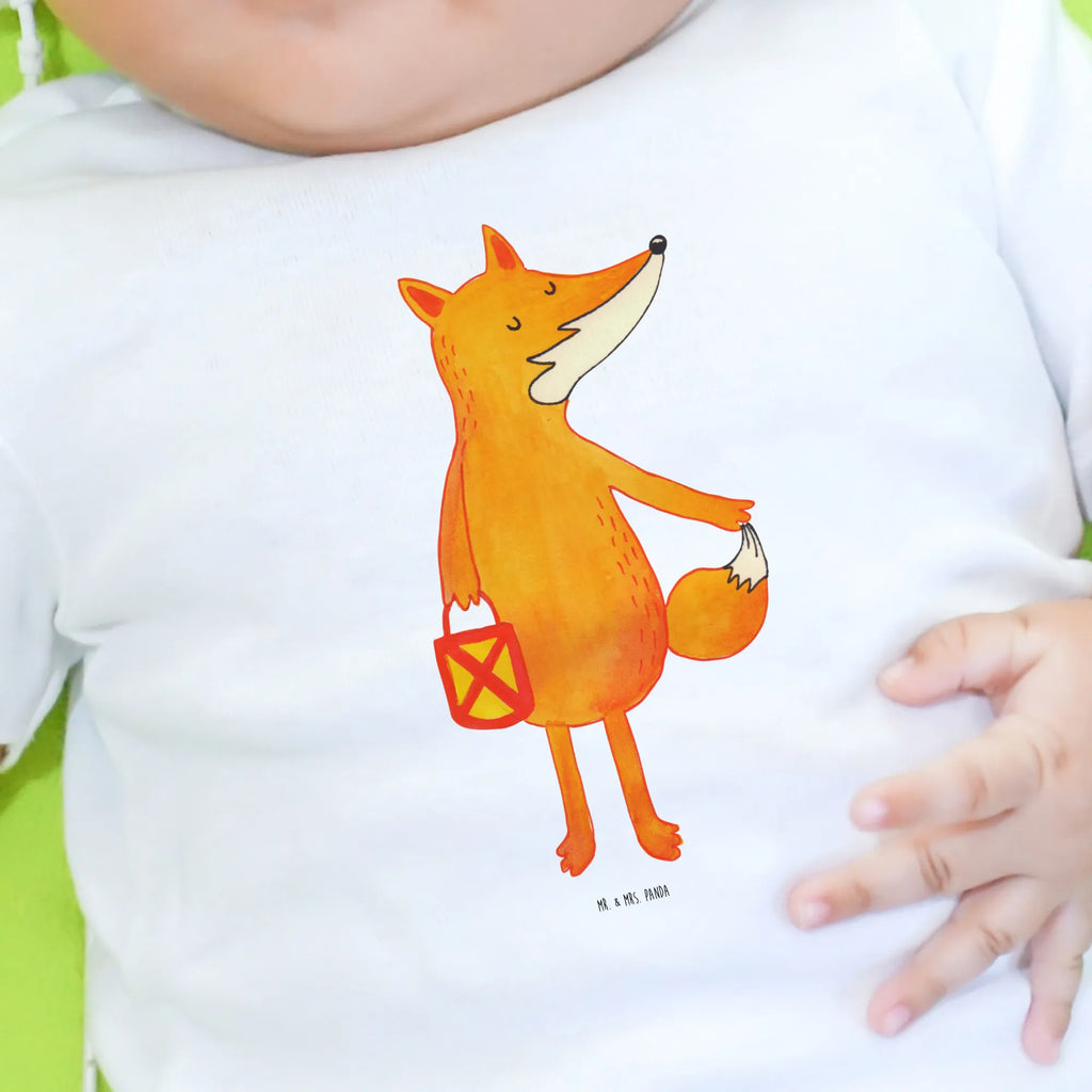 Organic Baby Shirt Fuchs Laterne Baby T-Shirt, Jungen Baby T-Shirt, Mädchen Baby T-Shirt, Shirt, Fuchs, Füchse, Spruch trösten, Liebeskummer Spruch, Laterne, Sankt Martin, Laternenumzug, Aufmuntern, Cäsar Otto Hugo Flaischlen