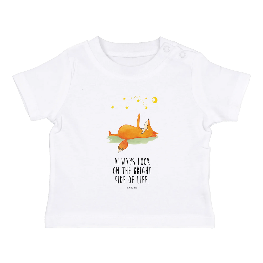 Organic Baby Shirt Fuchs Sterne Baby T-Shirt, Jungen Baby T-Shirt, Mädchen Baby T-Shirt, Shirt, Fuchs, Füchse, tröstende Worte, Spruch positiv, Spruch schön, Romantik, Always Look on the Bright Side of Life