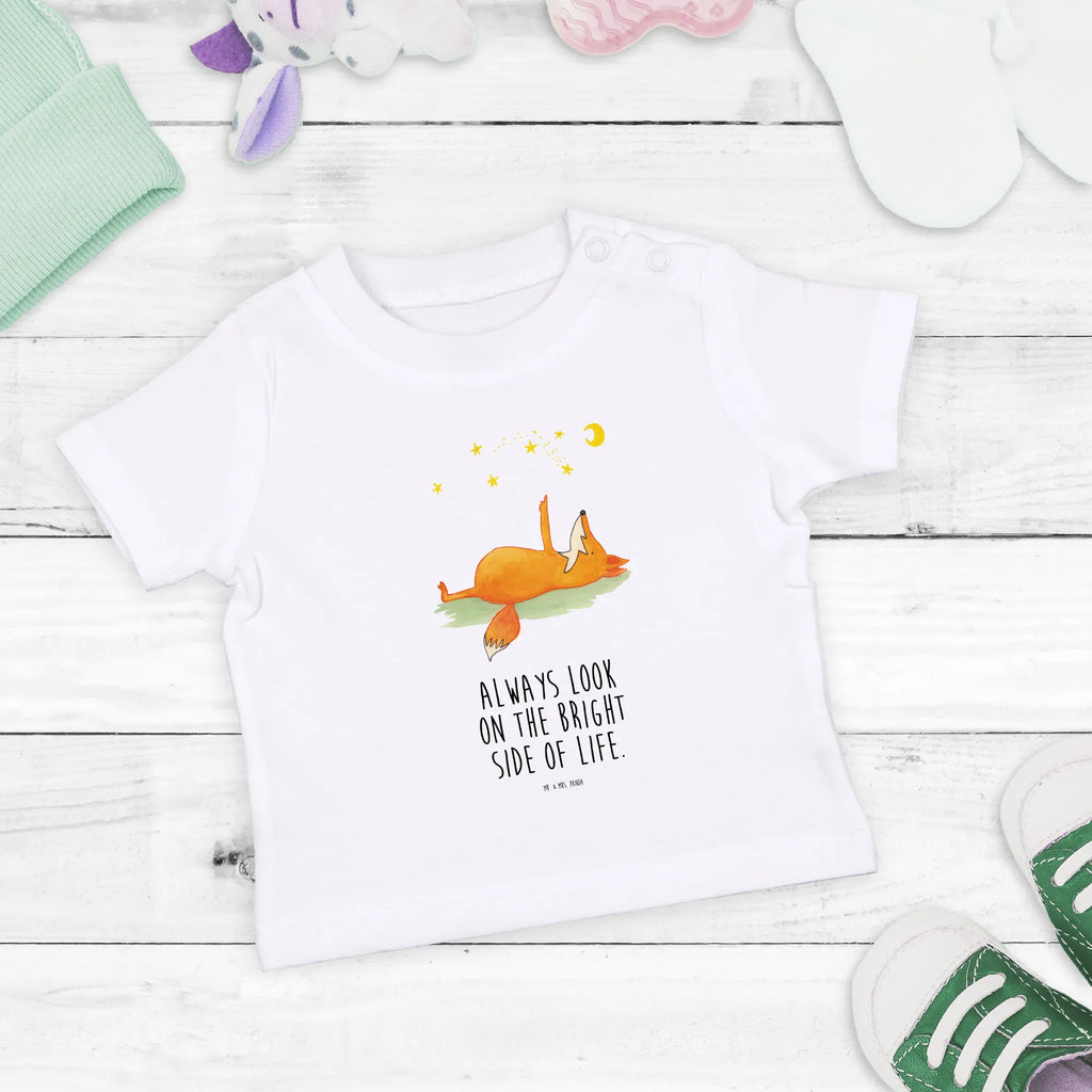 Organic Baby Shirt Fuchs Sterne Baby T-Shirt, Jungen Baby T-Shirt, Mädchen Baby T-Shirt, Shirt, Fuchs, Füchse, tröstende Worte, Spruch positiv, Spruch schön, Romantik, Always Look on the Bright Side of Life