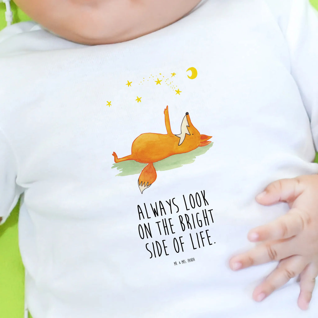 Organic Baby Shirt Fuchs Sterne Baby T-Shirt, Jungen Baby T-Shirt, Mädchen Baby T-Shirt, Shirt, Fuchs, Füchse, tröstende Worte, Spruch positiv, Spruch schön, Romantik, Always Look on the Bright Side of Life