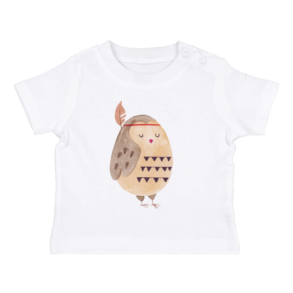 Organic Baby Shirt Eule Federschmuck Baby T-Shirt, Jungen Baby T-Shirt, Mädchen Baby T-Shirt, Shirt, Eule, Eule Deko, Owl, Das Leben ist ein Abenteuer, Reisespruch, Federschmuck, Dekoration