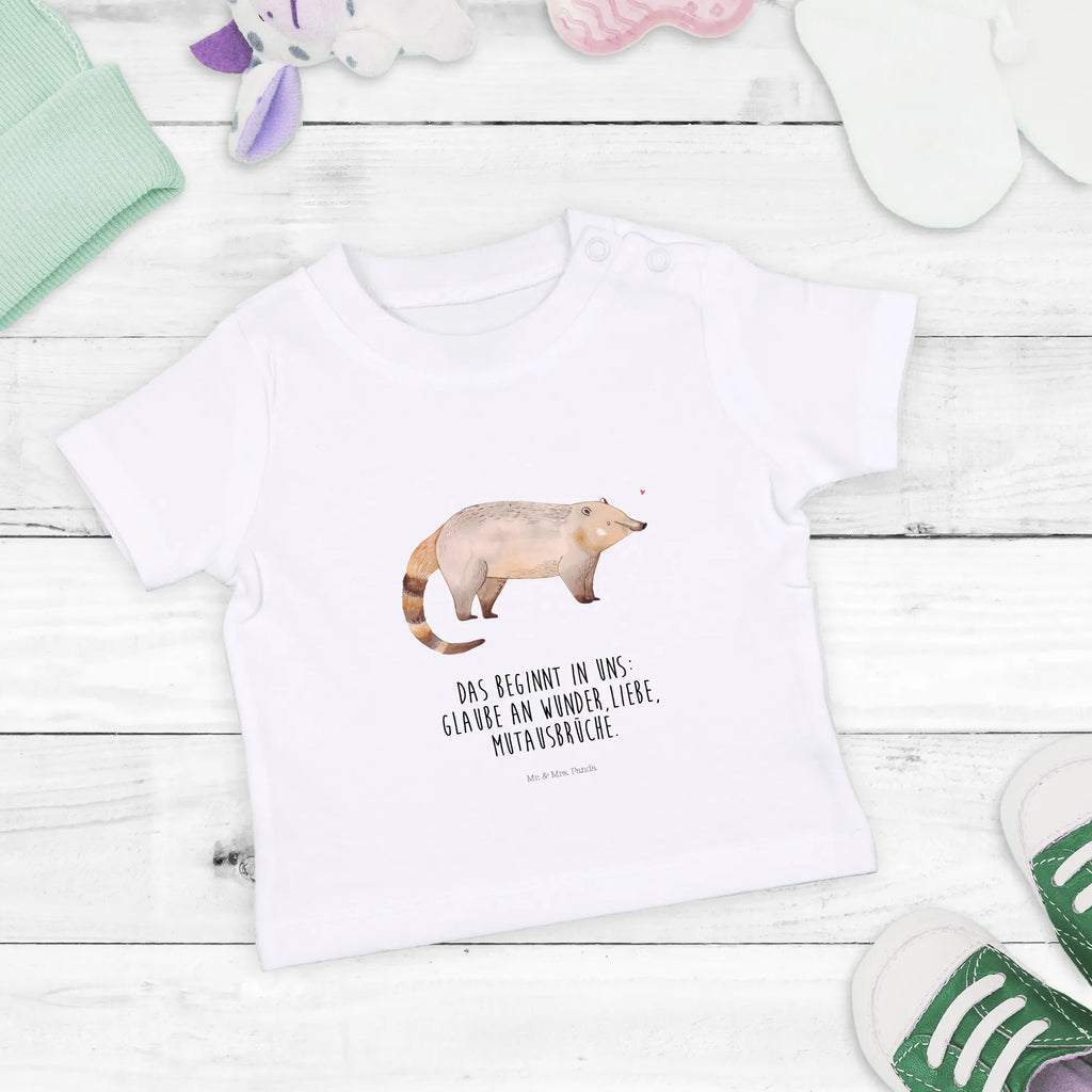 Organic Baby Shirt Nasenbaer Baby T-Shirt, Jungen Baby T-Shirt, Mädchen Baby T-Shirt, Shirt, Tiermotive, Gute Laune, lustige Sprüche, Tiere, Nasenbär, Nasenbären, Rüsselbär, Bär