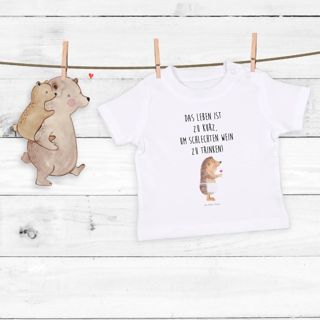 Organic Baby Shirt Igel Wein Baby T-Shirt, Jungen Baby T-Shirt, Mädchen Baby T-Shirt, Shirt, Tiermotive, Gute Laune, lustige Sprüche, Tiere, Wein Spruch, Igel, Geschenk Weintrinker, Geschenk Weinliebhaber, Wein Deko, Weinglas, Rotwein, Weißwein, Wein trinken