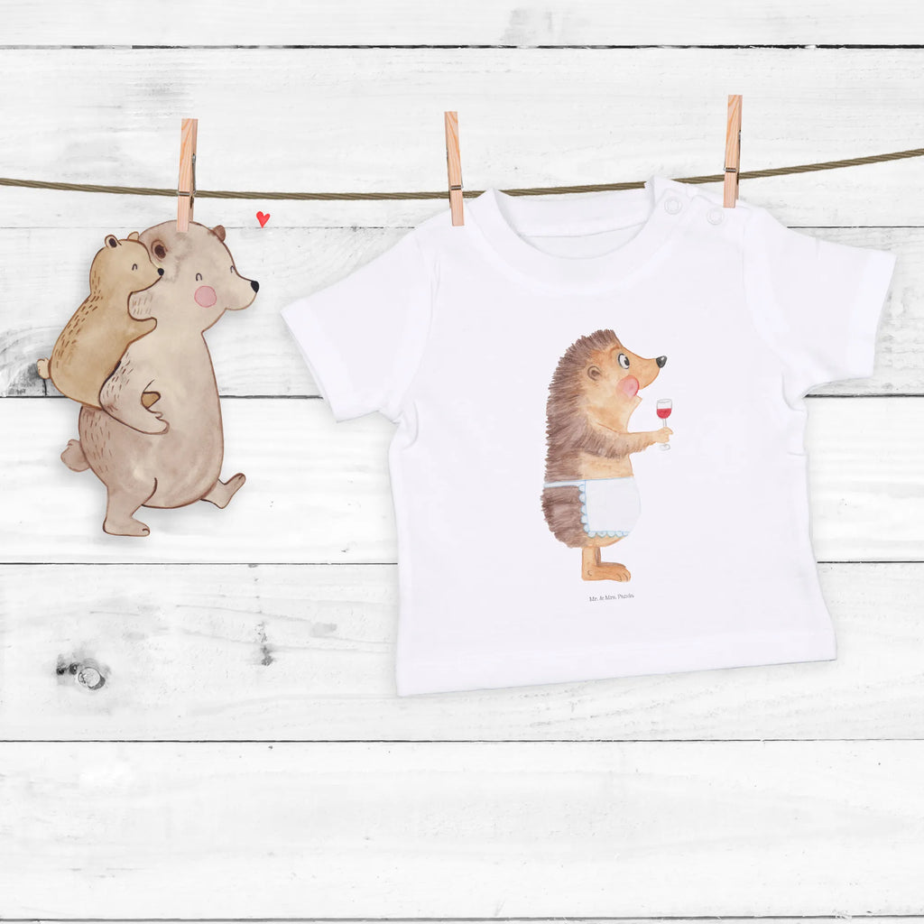 Organic Baby Shirt Igel Wein Baby T-Shirt, Jungen Baby T-Shirt, Mädchen Baby T-Shirt, Shirt, Tiermotive, Gute Laune, lustige Sprüche, Tiere, Wein Spruch, Igel, Geschenk Weintrinker, Geschenk Weinliebhaber, Wein Deko, Weinglas, Rotwein, Weißwein, Wein trinken