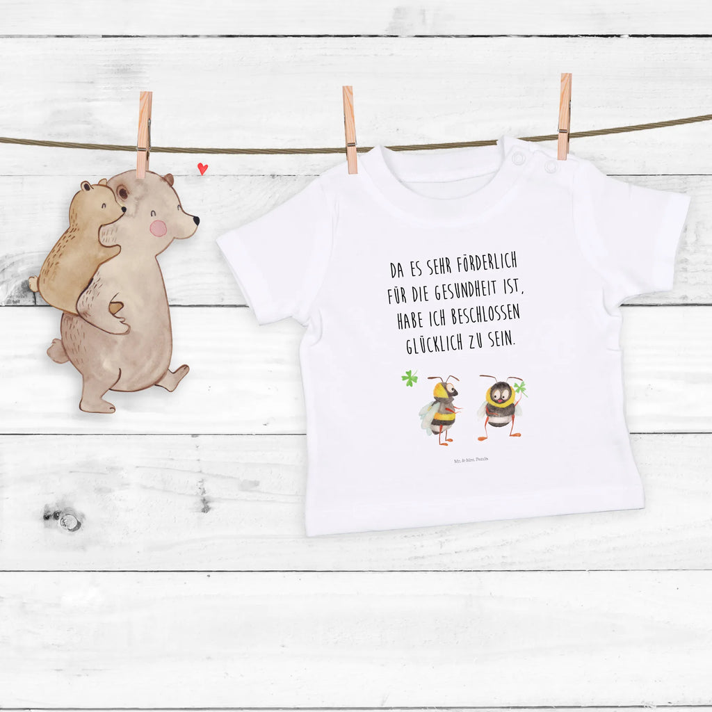 Organic Baby Shirt Hummeln Kleeblatt Baby T-Shirt, Jungen Baby T-Shirt, Mädchen Baby T-Shirt, Shirt, Tiermotive, Gute Laune, lustige Sprüche, Tiere, Hummel, Biene, Spruch positiv, Biene Deko, Spruch schön, glücklich sein, glücklich werden, Spruch fröhlich