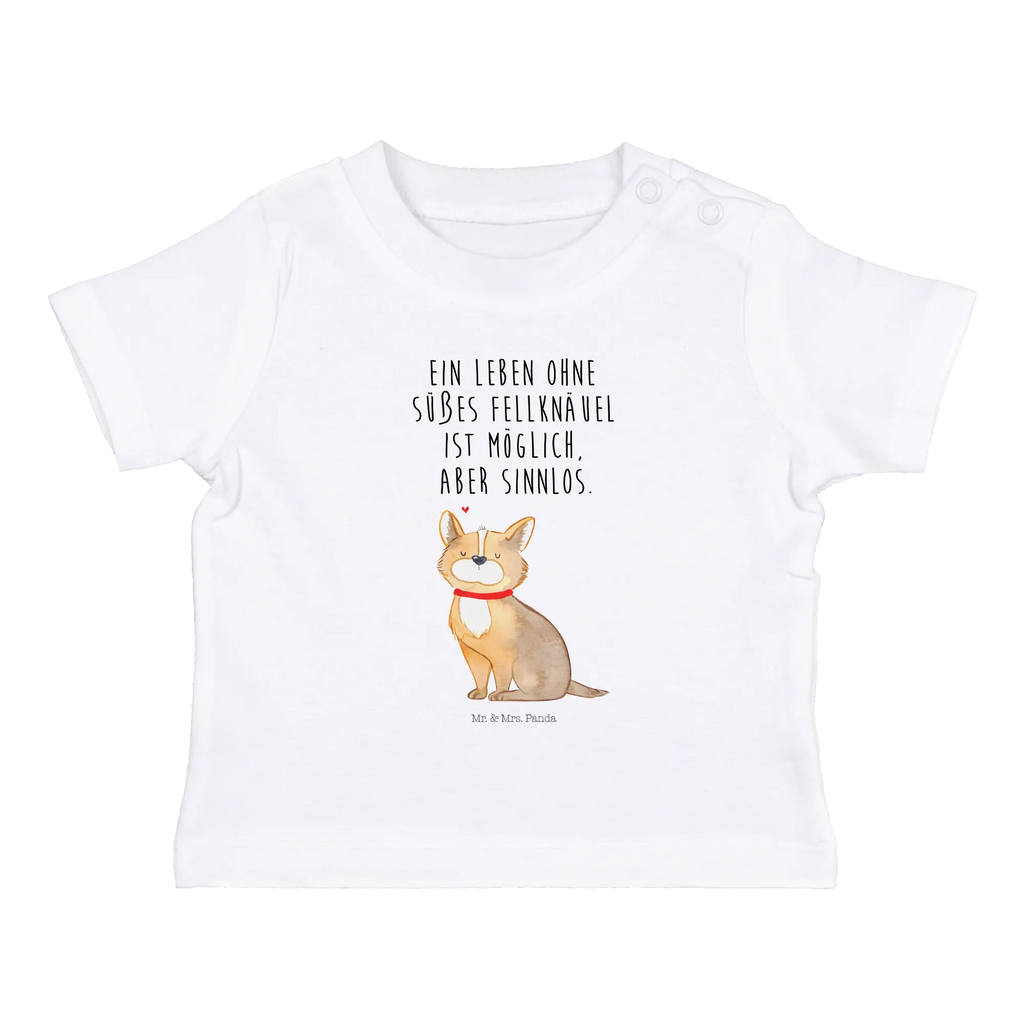 Organic Baby Shirt Hund Glück Baby T-Shirt, Jungen Baby T-Shirt, Mädchen Baby T-Shirt, Shirt, Hund, Hundemotiv, Haustier, Hunderasse, Tierliebhaber, Hundebesitzer, Sprüche, Corgie, Hundeliebe, Spruch, Hundemama, Liebe