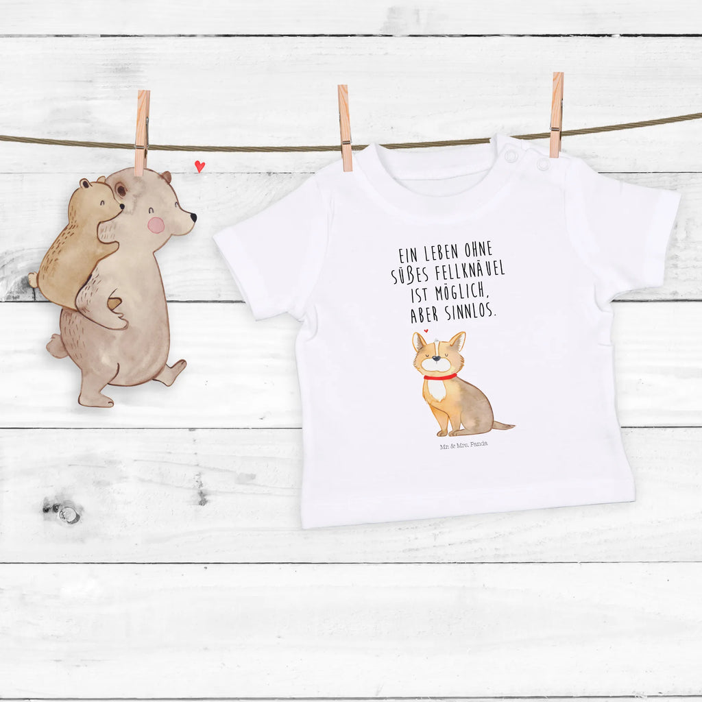 Organic Baby Shirt Hund Glück Baby T-Shirt, Jungen Baby T-Shirt, Mädchen Baby T-Shirt, Shirt, Hund, Hundemotiv, Haustier, Hunderasse, Tierliebhaber, Hundebesitzer, Sprüche, Corgie, Hundeliebe, Spruch, Hundemama, Liebe