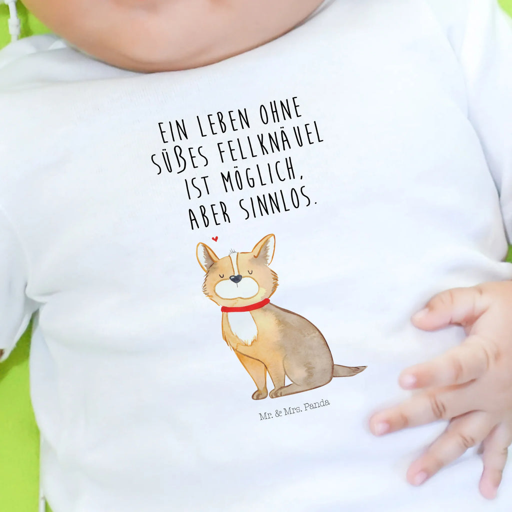 Organic Baby Shirt Hund Glück Baby T-Shirt, Jungen Baby T-Shirt, Mädchen Baby T-Shirt, Shirt, Hund, Hundemotiv, Haustier, Hunderasse, Tierliebhaber, Hundebesitzer, Sprüche, Corgie, Hundeliebe, Spruch, Hundemama, Liebe