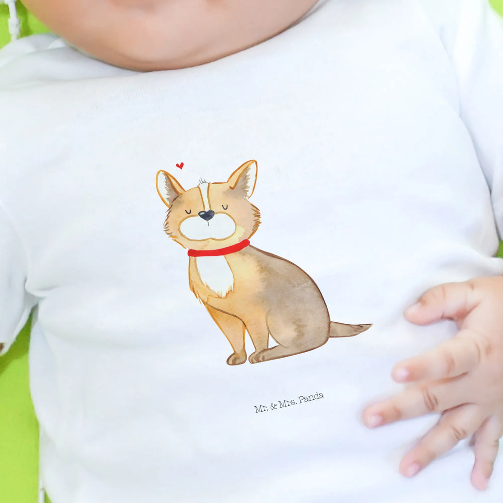 Organic Baby Shirt Hund Glück Baby T-Shirt, Jungen Baby T-Shirt, Mädchen Baby T-Shirt, Shirt, Hund, Hundemotiv, Haustier, Hunderasse, Tierliebhaber, Hundebesitzer, Sprüche, Corgie, Hundeliebe, Spruch, Hundemama, Liebe