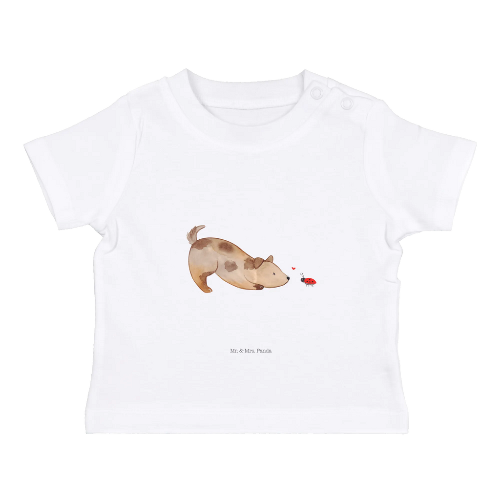 Organic Baby Shirt Hund Marienkäfer Baby T-Shirt, Jungen Baby T-Shirt, Mädchen Baby T-Shirt, Shirt, Hund, Hundemotiv, Haustier, Hunderasse, Tierliebhaber, Hundebesitzer, Sprüche, Hunde, Hundespruch, Marienkäfer, Mischling, Mischlinghund