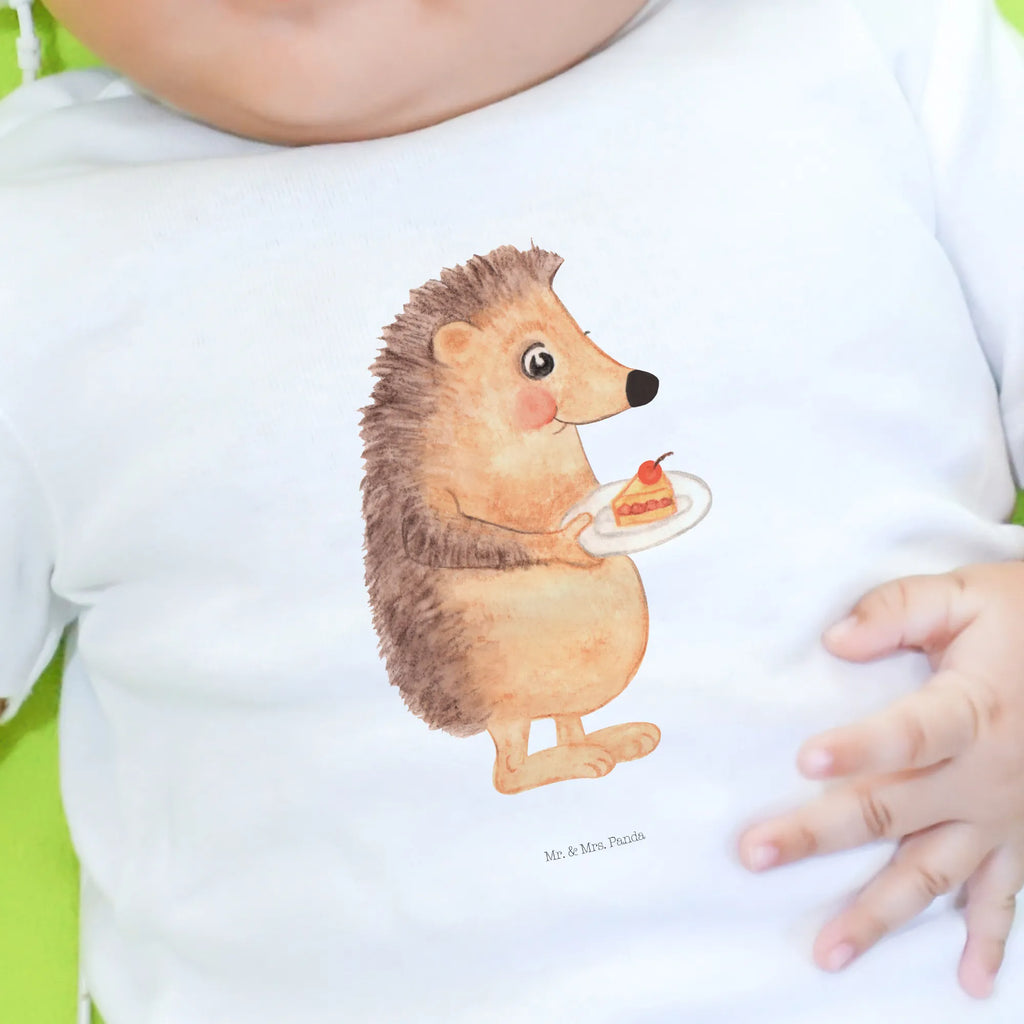 Organic Baby Shirt Igel Kuchenstück Baby T-Shirt, Jungen Baby T-Shirt, Mädchen Baby T-Shirt, Shirt, Tiermotive, Gute Laune, lustige Sprüche, Tiere, Igel, Essen Spruch, Kuchen, Backen Geschenk, Kuchen backen, Einladung Party, Geburtstagskuchen, Torte