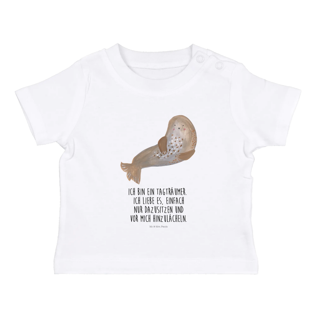 Organic Baby Shirt Robbe Lachen Baby T-Shirt, Jungen Baby T-Shirt, Mädchen Baby T-Shirt, Shirt, Tiermotive, Gute Laune, lustige Sprüche, Tiere, Robbe, Robben, Seehund, Strand, Meerestier, Ostsee, Nordsee