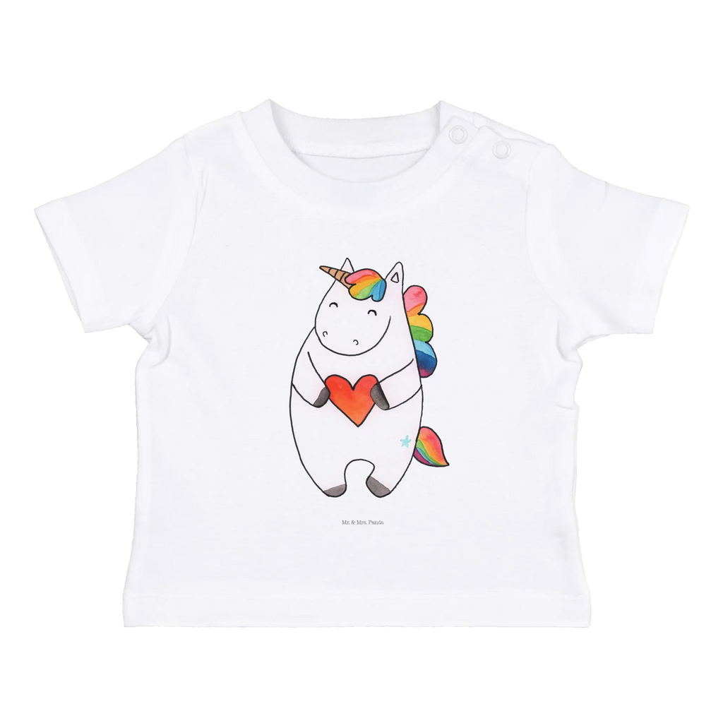 Organic Baby Shirt Einhorn Herz Baby T-Shirt, Jungen Baby T-Shirt, Mädchen Baby T-Shirt, Shirt, Einhorn, Einhörner, Einhorn Deko, Pegasus, Unicorn, Herz, schlimm, böse, witzig, lustig, Freundin, anders, bunt