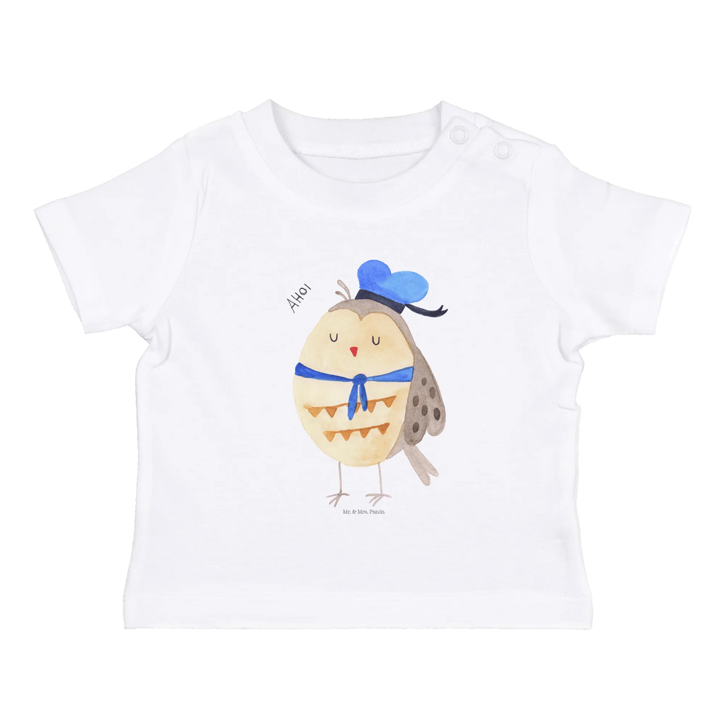 Organic Baby Shirt Eule Matrose Baby T-Shirt, Jungen Baby T-Shirt, Mädchen Baby T-Shirt, Shirt, Eule, Eule Spruch, Eule Deko, Owl, Wortspiel lustig, Matrose, Freundin, Ehe, Seefahrer, Heimathafen, Hochzeitstag Geschenk