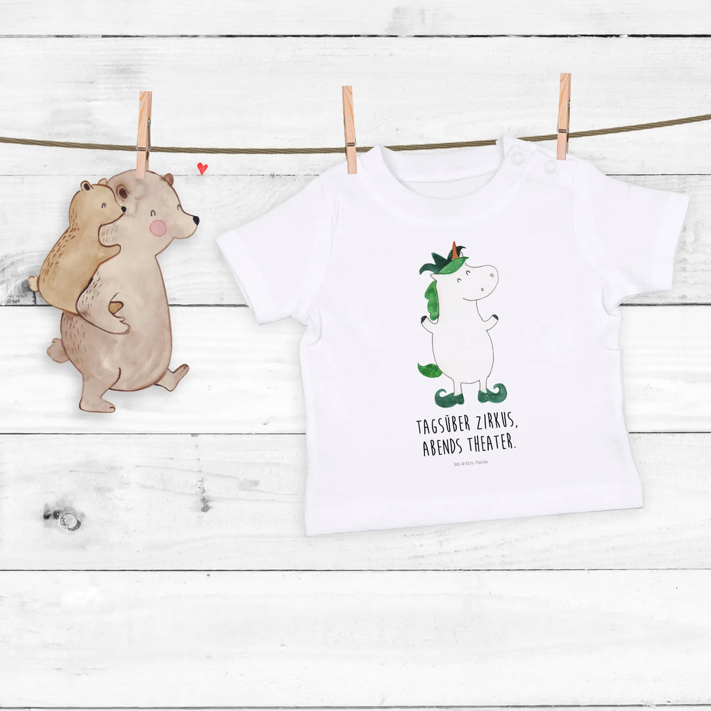 Organic Baby Shirt Einhorn Joker Baby T-Shirt, Jungen Baby T-Shirt, Mädchen Baby T-Shirt, Shirt, Einhorn, Einhörner, Einhorn Deko, Pegasus, Unicorn, Hofnarr, Kasper, Gaukler, Mittelalter