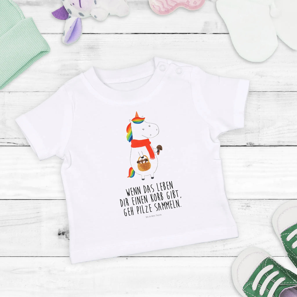 Organic Baby Shirt Einhorn Pilz Baby T-Shirt, Jungen Baby T-Shirt, Mädchen Baby T-Shirt, Shirt, Einhorn, Einhörner, Einhorn Deko, Unicorn, Pilze, Pilzsammler, Motivation, Spruch, Liebeskummer