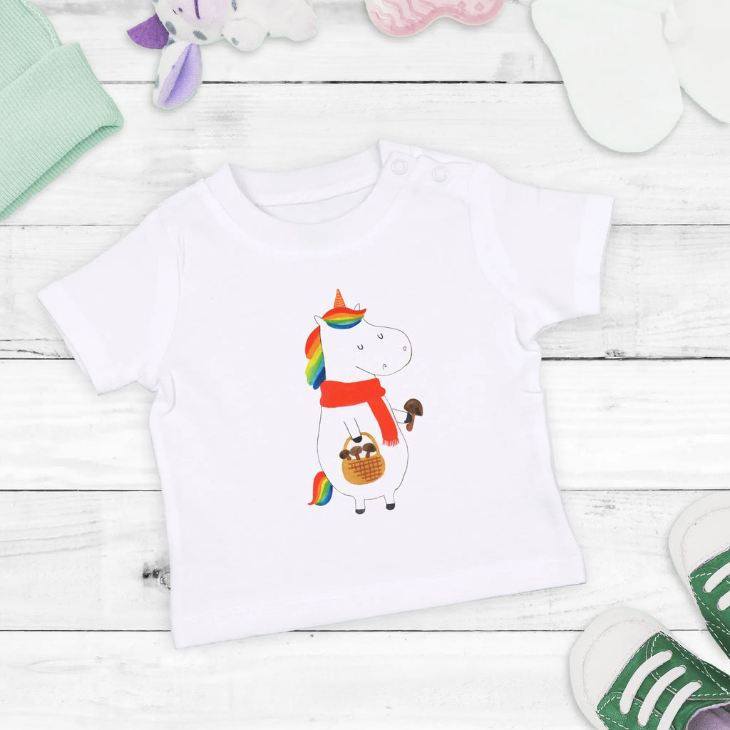 Organic Baby Shirt Einhorn Pilz Baby T-Shirt, Jungen Baby T-Shirt, Mädchen Baby T-Shirt, Shirt, Einhorn, Einhörner, Einhorn Deko, Pegasus, Unicorn, Pilze, Pilzsammler, Motivation, Spruch, Liebeskummer