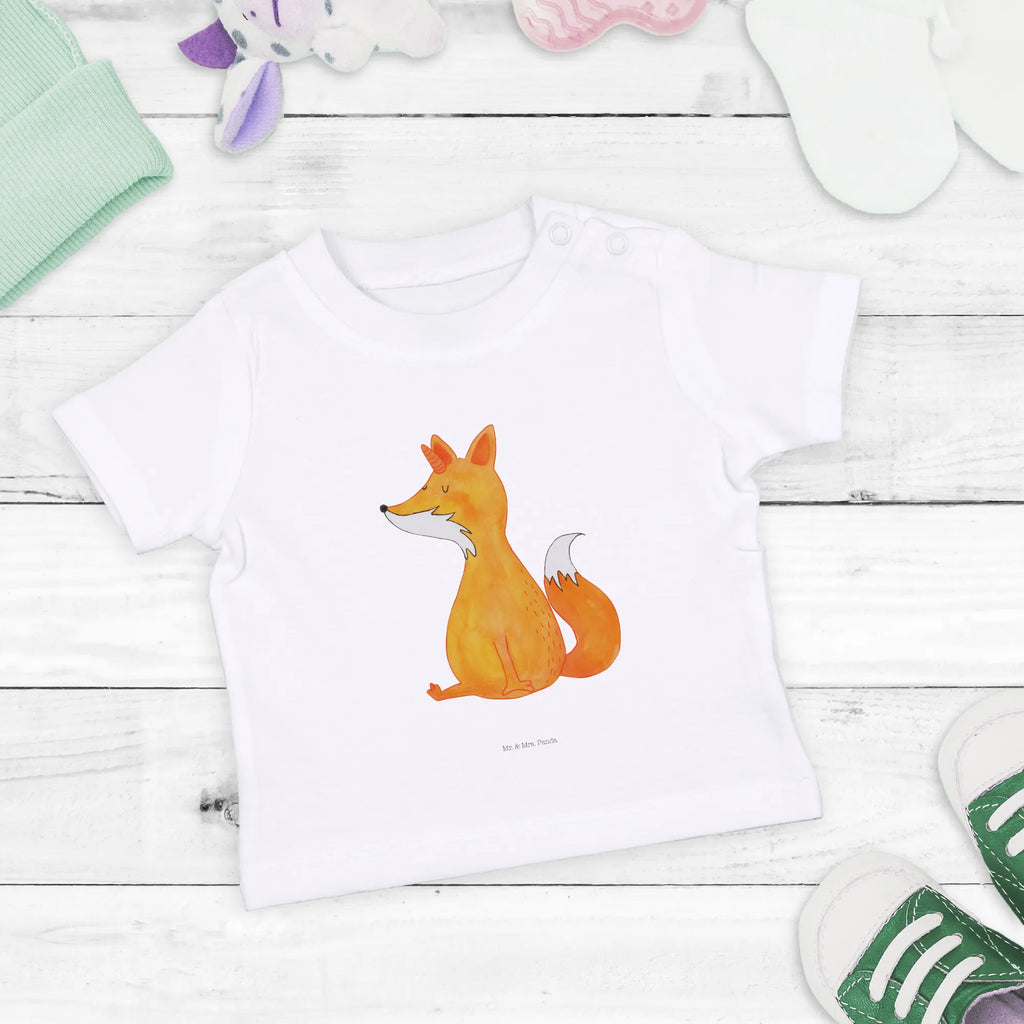 Organic Baby Shirt Einhorn Fuchs Baby T-Shirt, Jungen Baby T-Shirt, Mädchen Baby T-Shirt, Shirt, Einhorn, Einhörner, Einhorn Deko, Pegasus, Unicorn, Fuchs, Unicorns, Fuchshörnchen, Fuchshorn, Foxycorn, Füchse