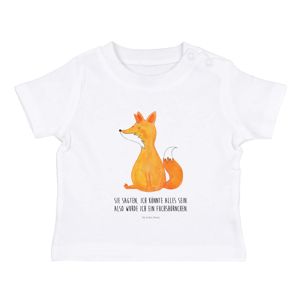 Organic Baby Shirt Einhorn Wunsch Baby T-Shirt, Jungen Baby T-Shirt, Mädchen Baby T-Shirt, Shirt, Einhorn, Einhörner, Einhorn Deko, Pegasus, Unicorn, Fuchs, Unicorns, Fuchshörnchen, Fuchshorn, Foxycorn, Füchse