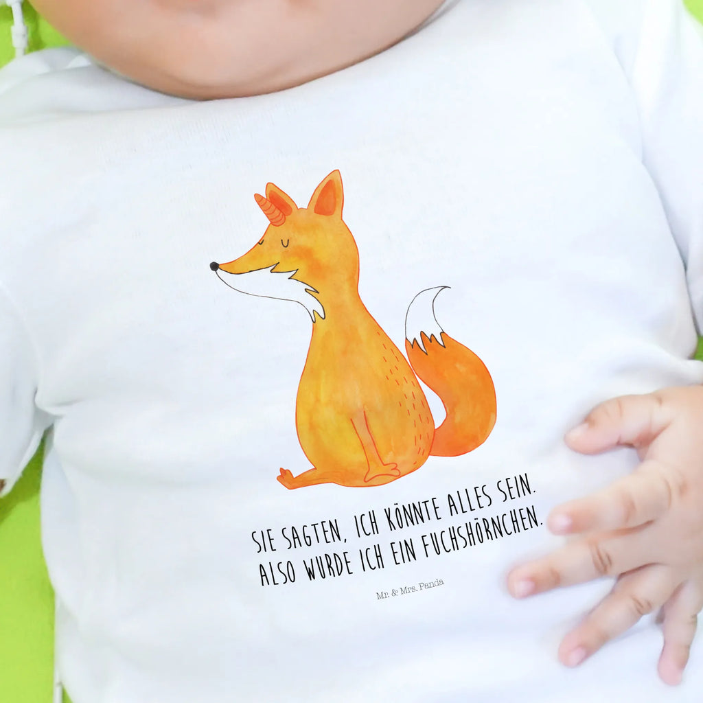 Organic Baby Shirt Einhorn Wunsch Baby T-Shirt, Jungen Baby T-Shirt, Mädchen Baby T-Shirt, Shirt, Einhorn, Einhörner, Einhorn Deko, Pegasus, Unicorn, Fuchs, Unicorns, Fuchshörnchen, Fuchshorn, Foxycorn, Füchse