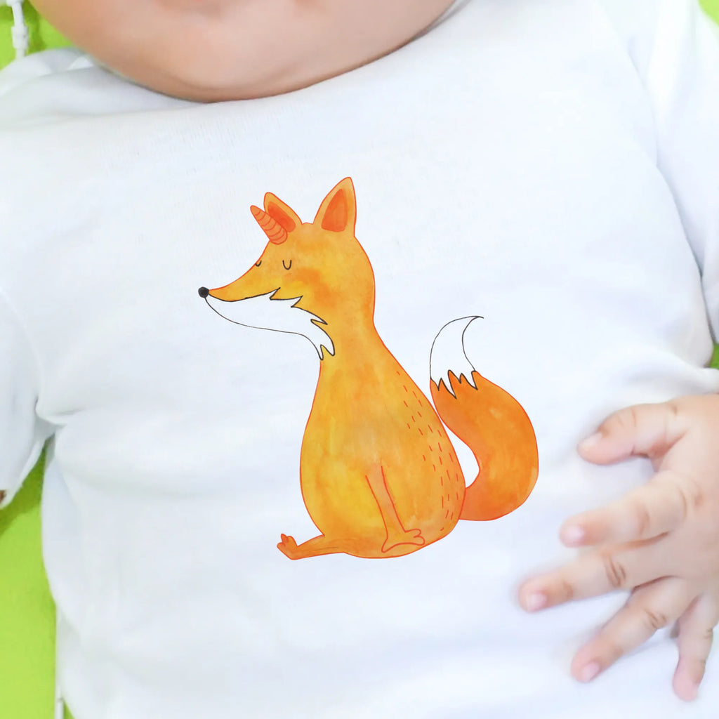 Organic Baby Shirt Einhorn Wunsch Baby T-Shirt, Jungen Baby T-Shirt, Mädchen Baby T-Shirt, Shirt, Einhorn, Einhörner, Einhorn Deko, Pegasus, Unicorn, Fuchs, Unicorns, Fuchshörnchen, Fuchshorn, Foxycorn, Füchse