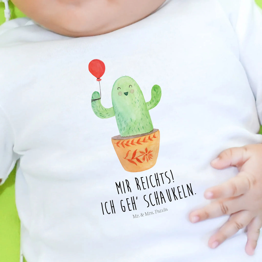 Organic Baby Shirt Kaktus Luftballon Baby T-Shirt, Jungen Baby T-Shirt, Mädchen Baby T-Shirt, Shirt, Kaktus, Kakteen, Luftballon, Neustart, Freude, Büro, Stress, Büroalltag, Freundin, Freund, Ausbildung, Prüfung