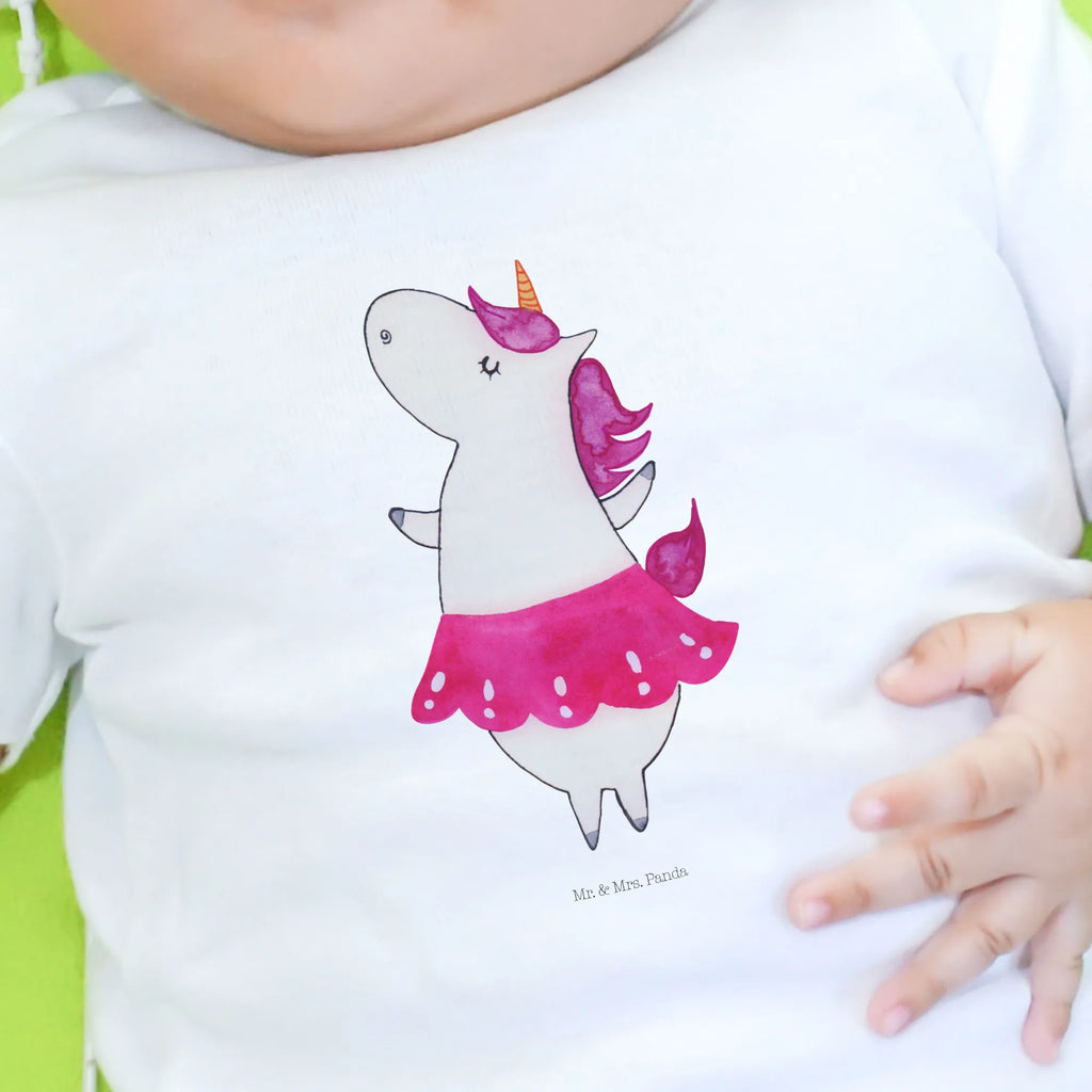 Organic Baby Shirt Einhorn Ballerina Baby T-Shirt, Jungen Baby T-Shirt, Mädchen Baby T-Shirt, Shirt, Einhorn, Einhörner, Einhorn Deko, Pegasus, Unicorn, Tanzen, Ballerina, Party, Wohnung, Spaß, Feiern, Geburtstag, Tänzerin, Lebenslust, Lebensfreude