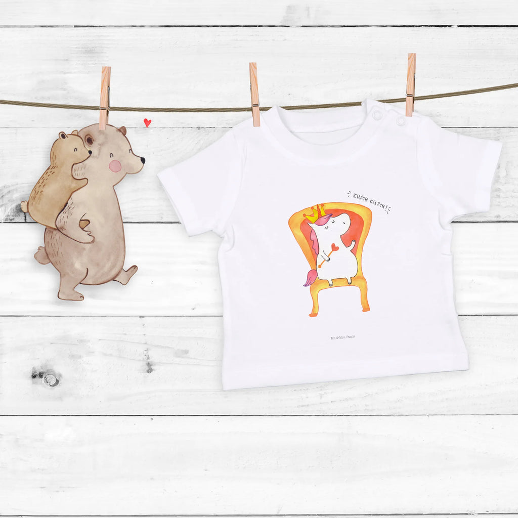 Organic Baby Shirt Einhorn König Baby T-Shirt, Jungen Baby T-Shirt, Mädchen Baby T-Shirt, Shirt, Einhorn, Einhörner, Einhorn Deko, Pegasus, Unicorn, König, Präsident, Bundeskanzler, Herrscher, Kaiser, Prinzessin, Krone