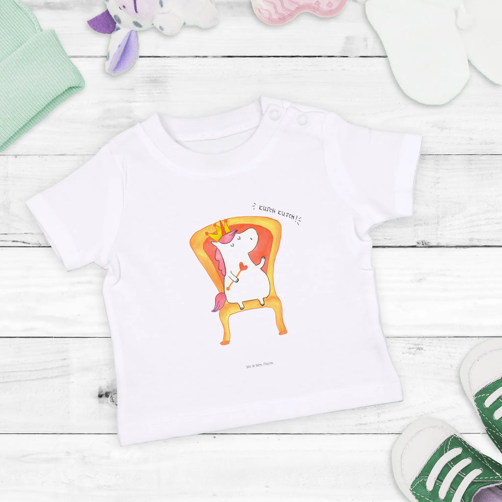 Organic Baby Shirt Einhorn König Baby T-Shirt, Jungen Baby T-Shirt, Mädchen Baby T-Shirt, Shirt, Einhorn, Einhörner, Einhorn Deko, Unicorn, König, Präsident, Bundeskanzler, Herrscher, Kaiser, Prinzessin, Krone