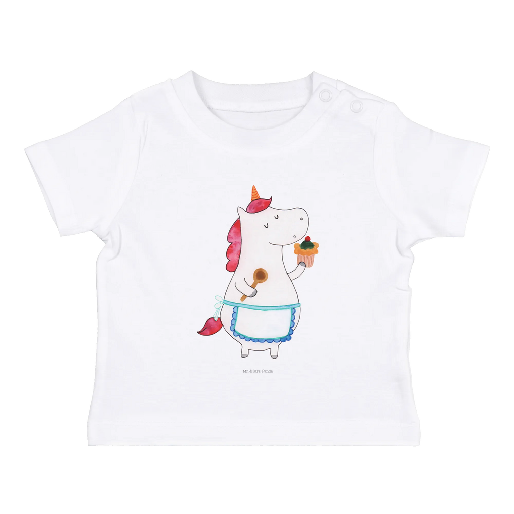 Organic Baby Shirt Einhorn Küche Baby T-Shirt, Jungen Baby T-Shirt, Mädchen Baby T-Shirt, Shirt, Einhorn, Einhörner, Einhorn Deko, Pegasus, Unicorn, backen, Muffin, Motivation, Träumer, träumen, Bäckerin, Hobbykoch, Koch, Torte, Kuchen