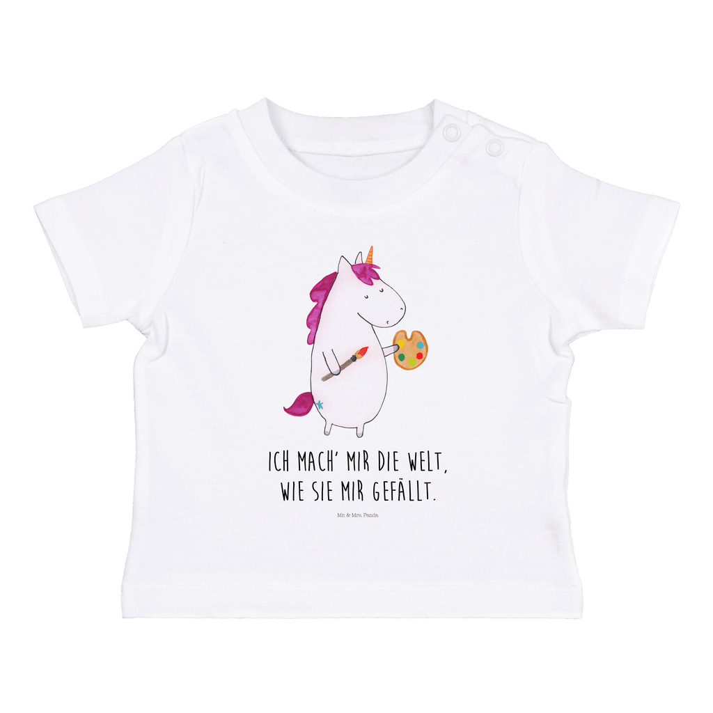 Baby T-Shirt Einhorn Künstler Einhorn, Einhörner, Englisch, Künstler, Unicorn, Artist, Malen, Zeichnen, Welt, Farbe, Stift, Pinsel, Geschenk, Maler Mädchen,Jungen,Unisex,Motiv,Baby T-Shirt,Kurzarm  Einhorn, Einhörner, Einhorn Deko, Pegasus, Unicorn