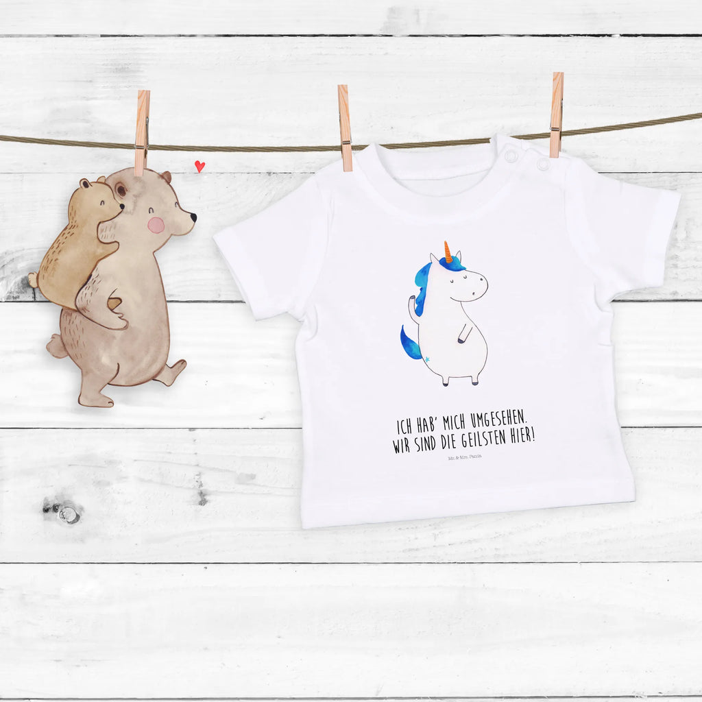 Organic Baby Shirt Einhorn Mann Baby T-Shirt, Jungen Baby T-Shirt, Mädchen Baby T-Shirt, Shirt, Einhorn, Einhörner, Einhorn Deko, Pegasus, Unicorn, cool, Mann, Freundin, Familie, bester Freund, BFF, Party, hübsch, beste