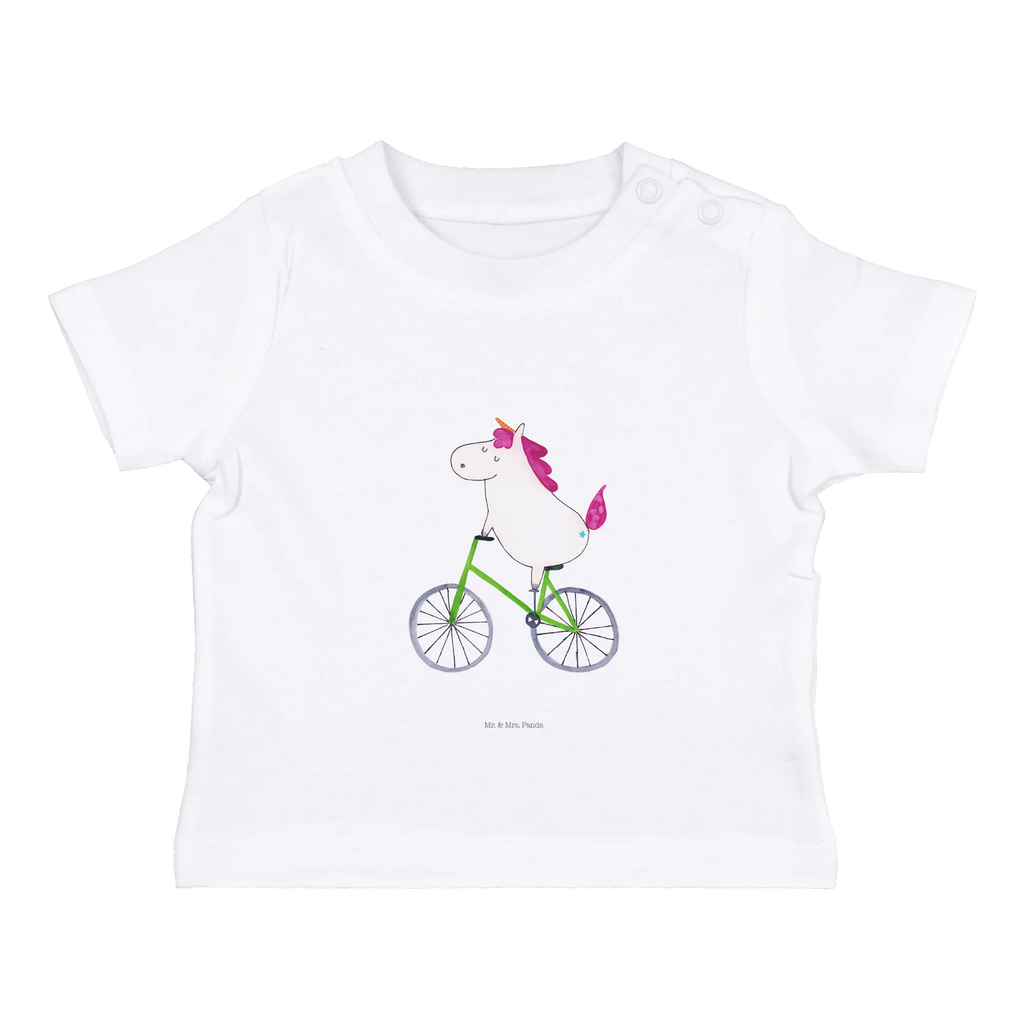 Organic Baby Shirt Einhorn Radfahrer Baby T-Shirt, Jungen Baby T-Shirt, Mädchen Baby T-Shirt, Shirt, Einhorn, Einhörner, Einhorn Deko, Pegasus, Unicorn, Radfahren, Radfahrer, Rad, Bike, Feenstaub, Konfetti, Luxusproblem, Kummer, Liebeskummer