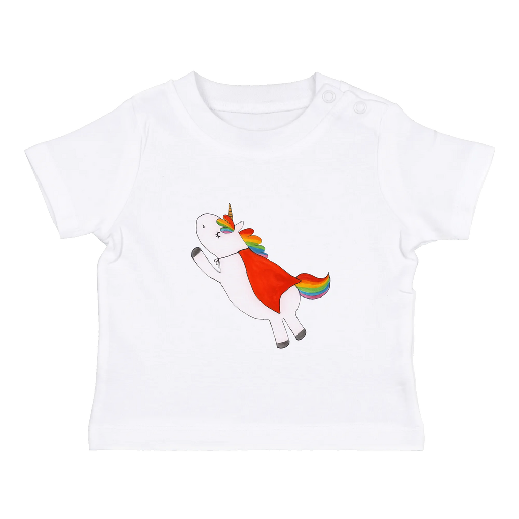 Organic Baby Shirt Einhorn Super Baby T-Shirt, Jungen Baby T-Shirt, Mädchen Baby T-Shirt, Shirt, Einhorn, Einhörner, Einhorn Deko, Pegasus, Unicorn, Traummann, Superheld, Held, Freundin, Geschenk, Girl, Mädchen