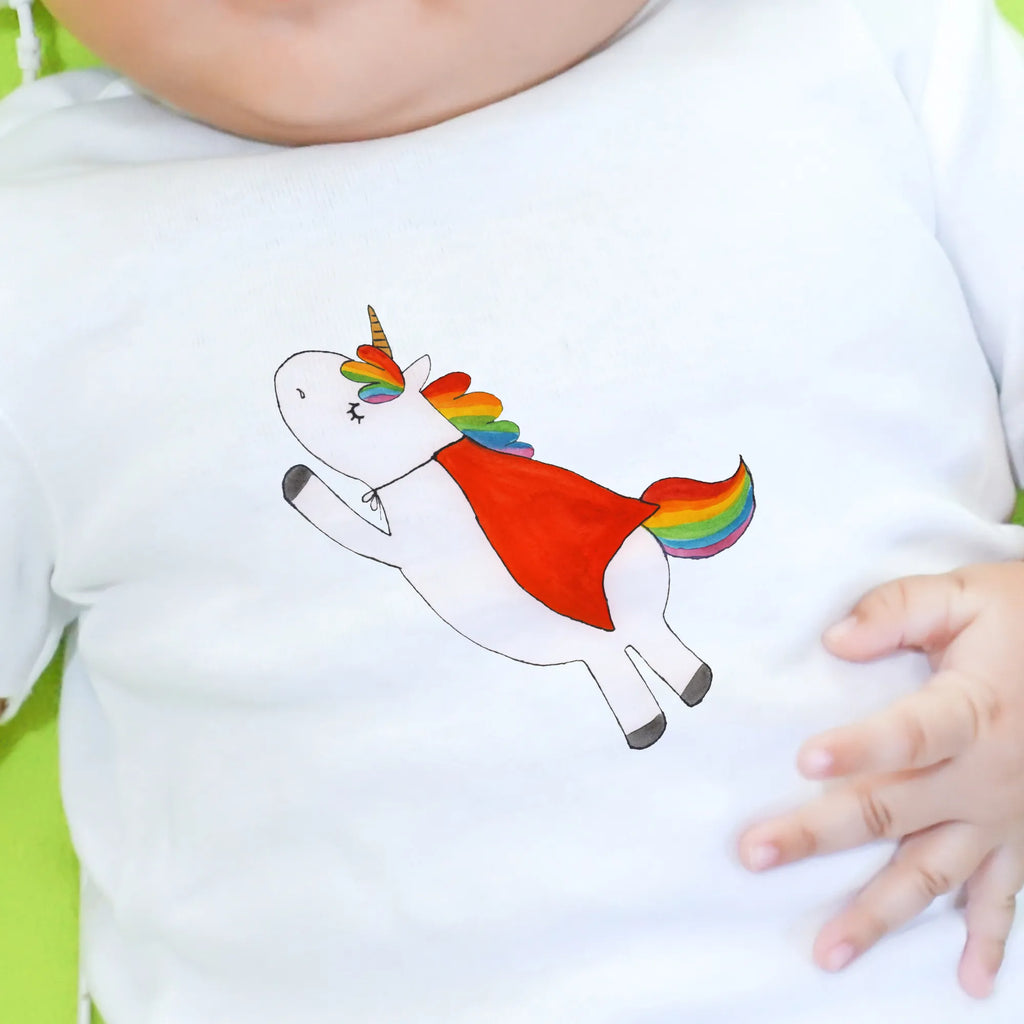 Organic Baby Shirt Einhorn Super Baby T-Shirt, Jungen Baby T-Shirt, Mädchen Baby T-Shirt, Shirt, Einhorn, Einhörner, Einhorn Deko, Pegasus, Unicorn, Traummann, Superheld, Held, Freundin, Geschenk, Girl, Mädchen