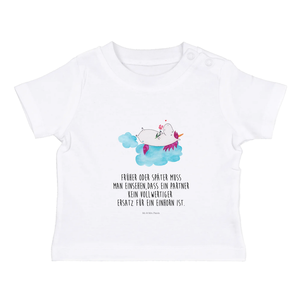 Organic Baby Shirt Einhorn Verliebt Baby T-Shirt, Jungen Baby T-Shirt, Mädchen Baby T-Shirt, Shirt, Einhorn, Einhörner, Einhorn Deko, Pegasus, Unicorn, verliebt, Liebe, Liebesbeweis, Freundin, Wolke