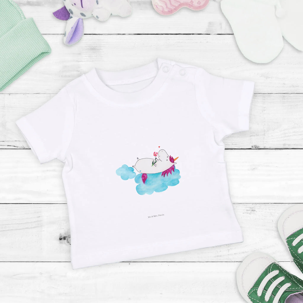 Organic Baby Shirt Einhorn Verliebt Baby T-Shirt, Jungen Baby T-Shirt, Mädchen Baby T-Shirt, Shirt, Einhorn, Einhörner, Einhorn Deko, Pegasus, Unicorn, verliebt, Liebe, Liebesbeweis, Freundin, Wolke