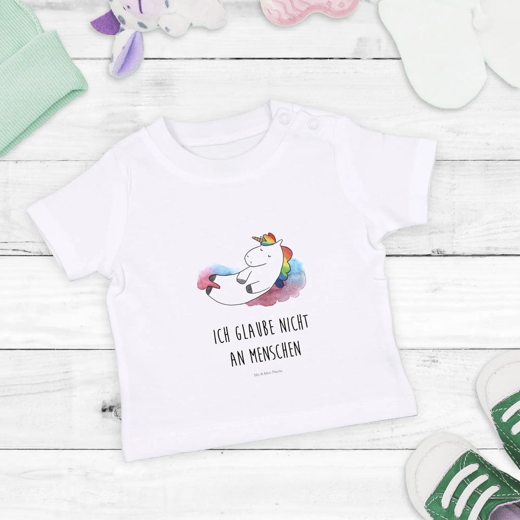 Organic Baby Shirt Einhorn Wolke 7 Baby T-Shirt, Jungen Baby T-Shirt, Mädchen Baby T-Shirt, Shirt, Einhorn, Einhörner, Einhorn Deko, Pegasus, Unicorn, verliebt, Menschen, witzig, lustig, Geschenk, Glaube, Realität, Lächeln