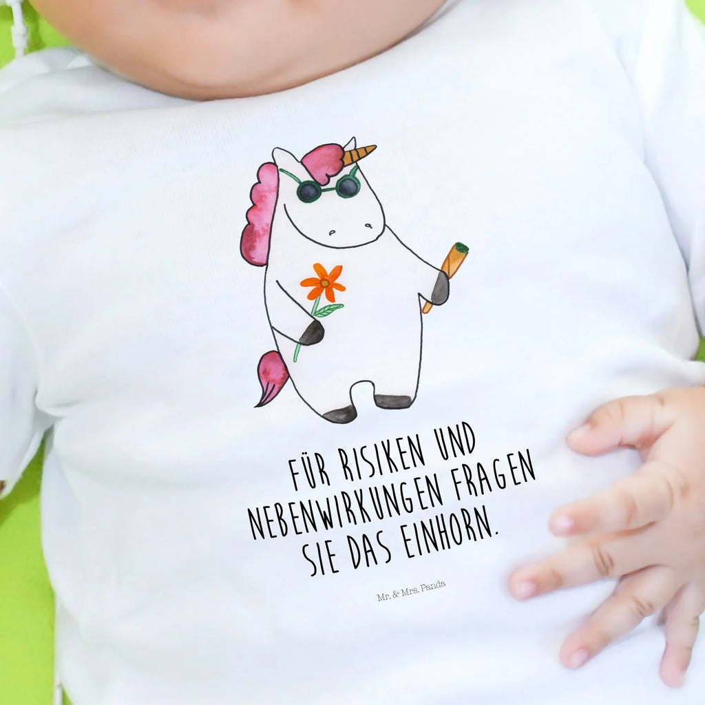 Organic Baby Shirt Einhorn Woodstock Baby T-Shirt, Jungen Baby T-Shirt, Mädchen Baby T-Shirt, Shirt, Einhorn, Einhörner, Einhorn Deko, Pegasus, Unicorn, Kiffen, Joint, Zigarette, Alkohol, Party, Spaß. lustig, witzig, Woodstock